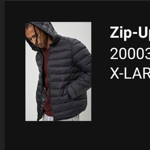 Forever 21 zip up puffer insulated warm jacket